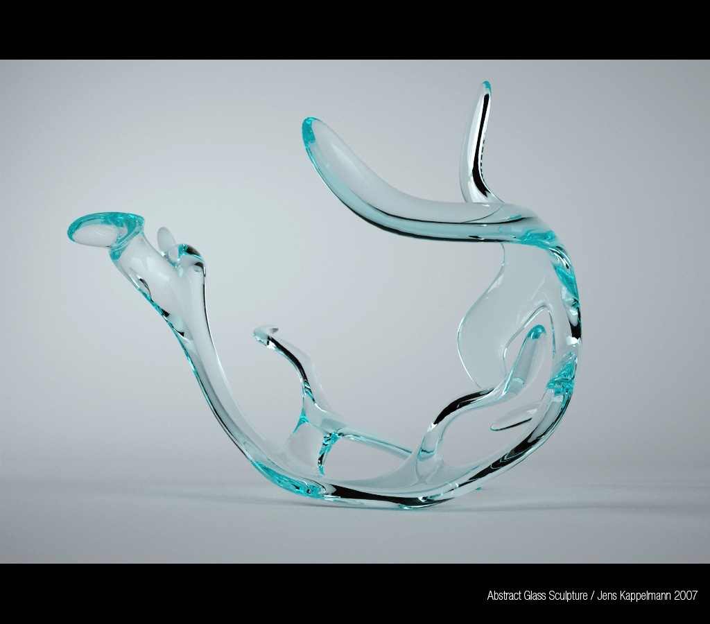 Abstract Glass Sculpture